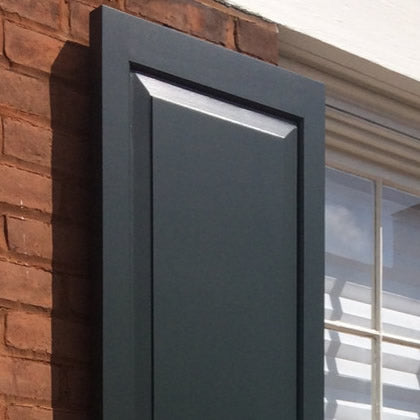 Raised Panel Vinyl Shutters